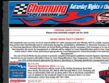 Tablet Screenshot of chemungspeedrome.net